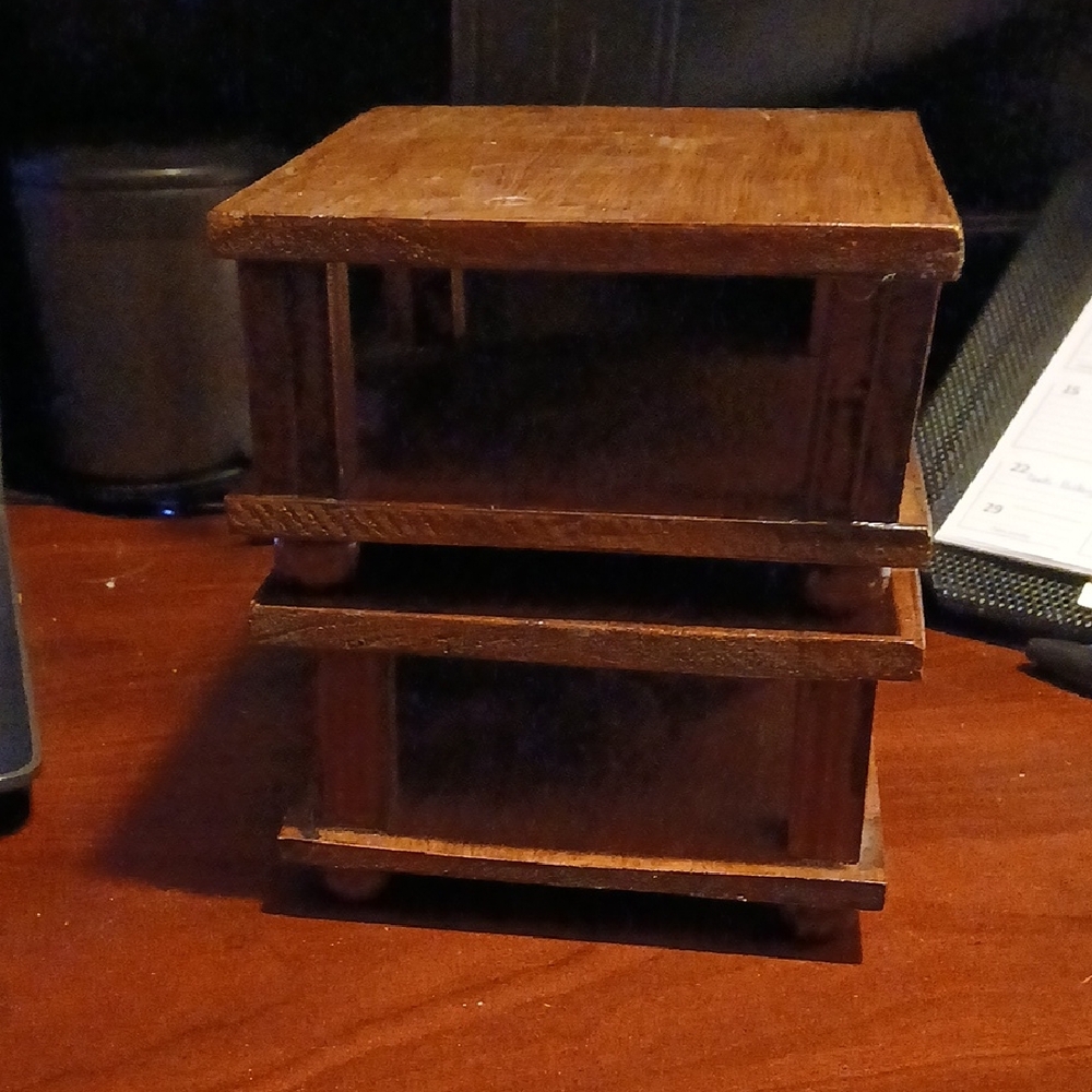 Rustic Wooden Display Stand